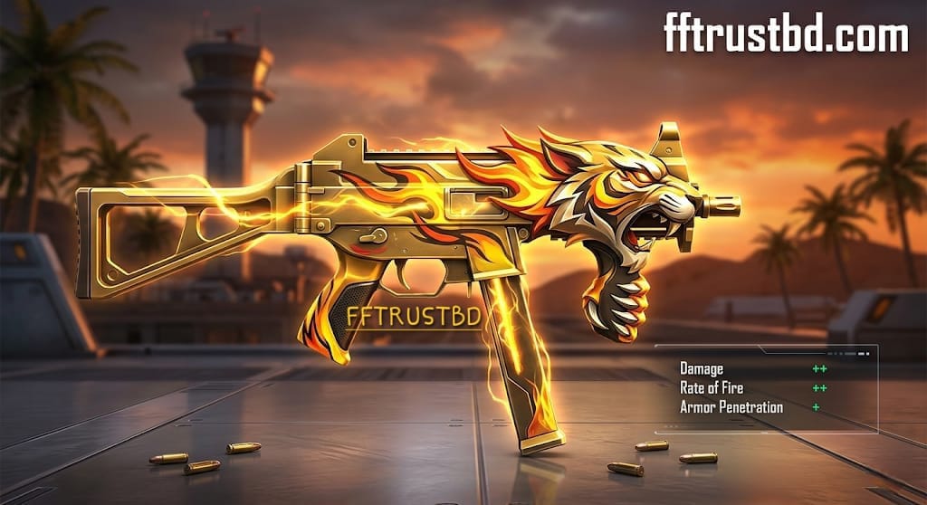 UMP Free Fire Booyah Day Evo Skin - fftrustbd.com